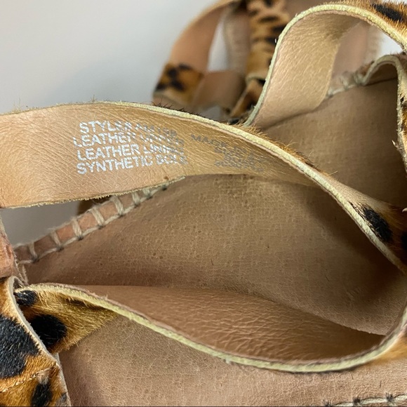 Madewell The Malia Espadrille Cheetah Leopard Sandal Size 9.5 - Picture 11 of 11